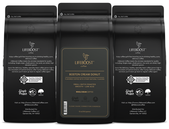 Boston Creme Donut - Lifeboost Coffee