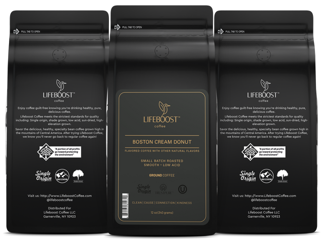 Boston Creme Donut - Lifeboost Coffee