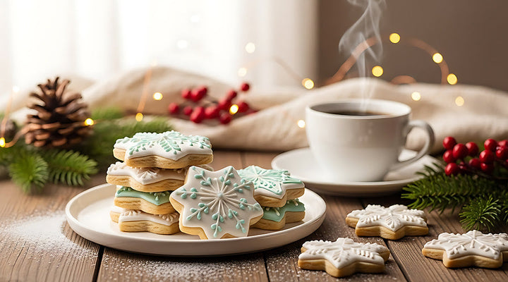 Winter/Holiday Inspired Treats - Sugar Cookies, Coffee, And Decorating, Oh My!