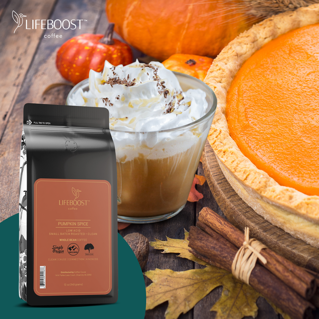 Pumpkin Spice Coffee Flavor - Lifeboost Coffee