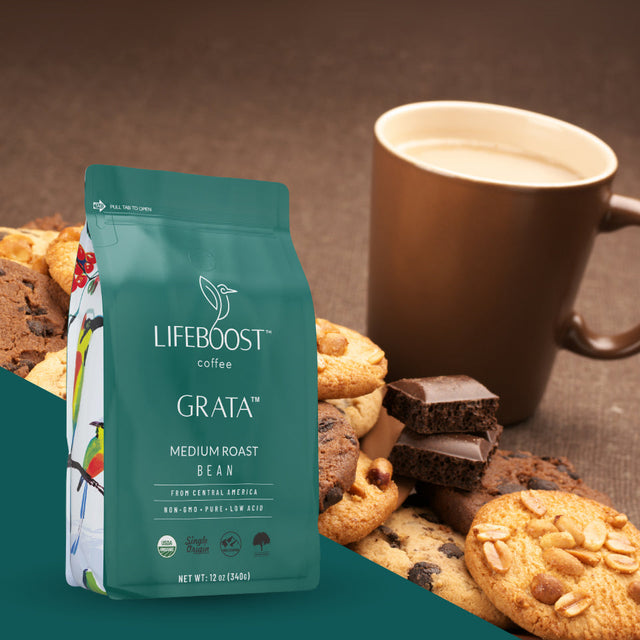 Grata Medium Roast - Lifeboost Coffee