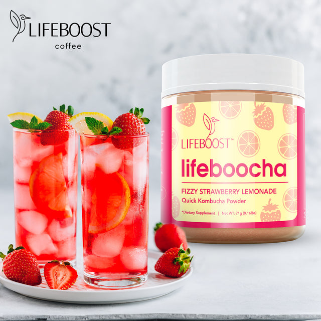 Strawberry Lemonade Lifeboocha - Lifeboost Coffee