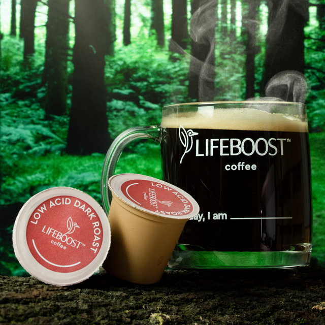 Dark Roast Coffee Pods - Lifeboost Coffee