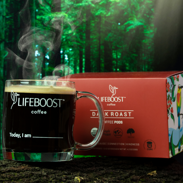 Dark Roast Coffee Pods - Lifeboost Coffee