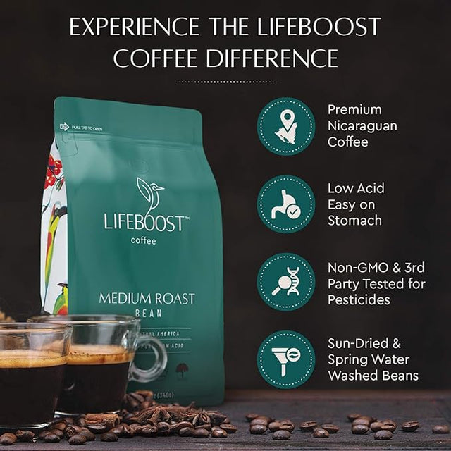 Grata Medium Roast - Lifeboost Coffee