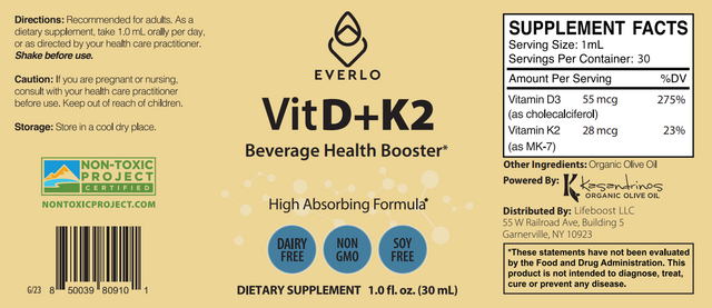 Vit D+K2 - Lifeboost Coffee