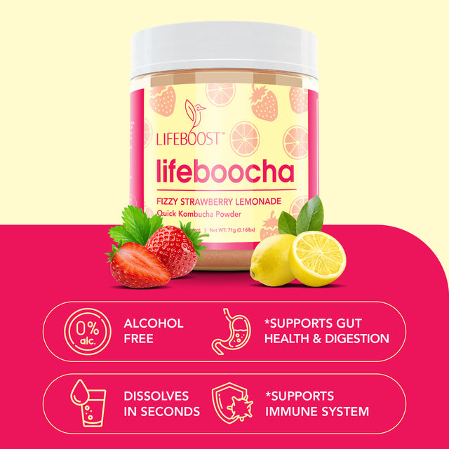 Strawberry Lemonade Lifeboocha - Lifeboost Coffee