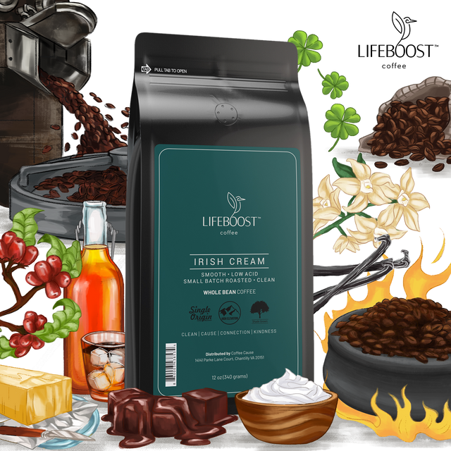 Pure Flavor Irish Cream Lifeboost Coffee