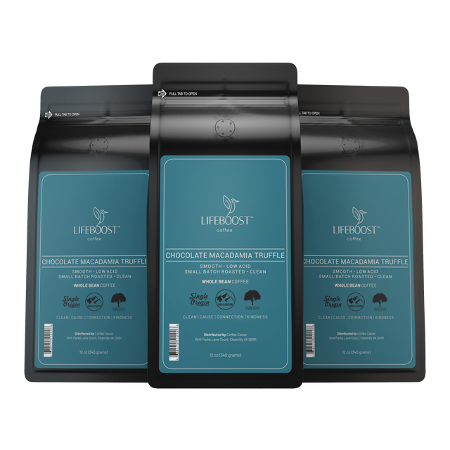 Smooth & Healthy Chocolate Macadamia Truffle Flavored coffee