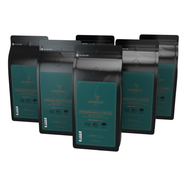 Pure Flavor Cinnamon Apple Streusel Lifeboost Coffee