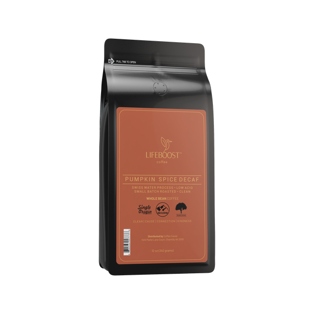 1x Pumpkin  Medium Decaf - Lifeboost Coffee