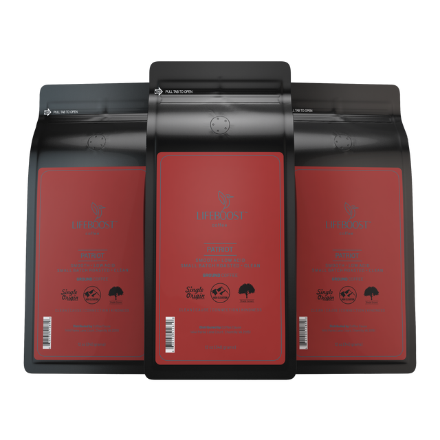 Low Acid Lifeboost Patriot Coffee