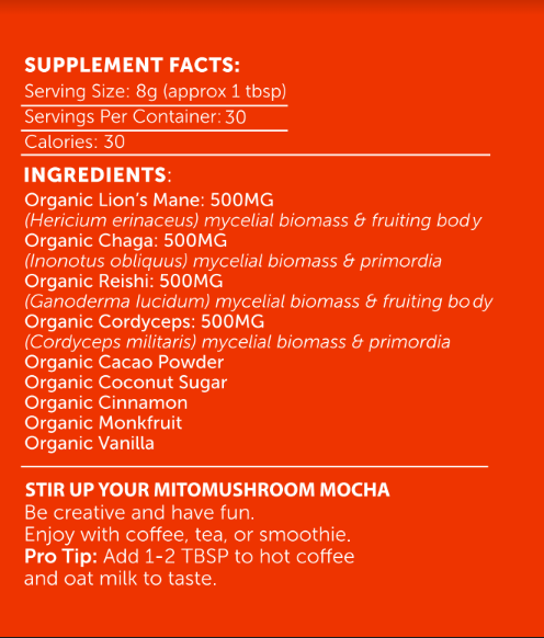 MitoMushroom Mocha - Lifeboost Coffee