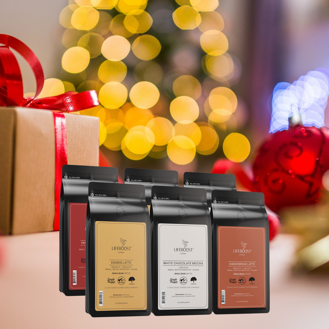 Pure Flavor Holiday Flavored Coffee Bundle - Lifeboost Coffee