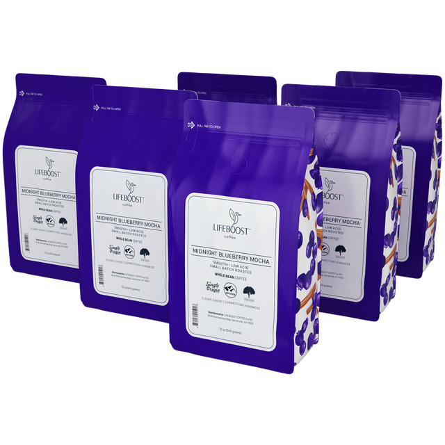 Midnight Blueberry Mocha Naturally Flavored coffee