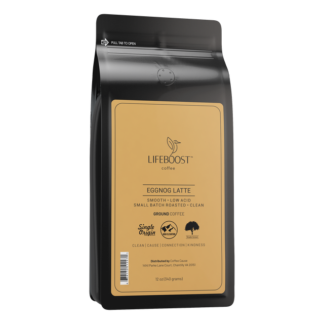 Pure Flavor Eggnog Latte Lifeboost Coffee