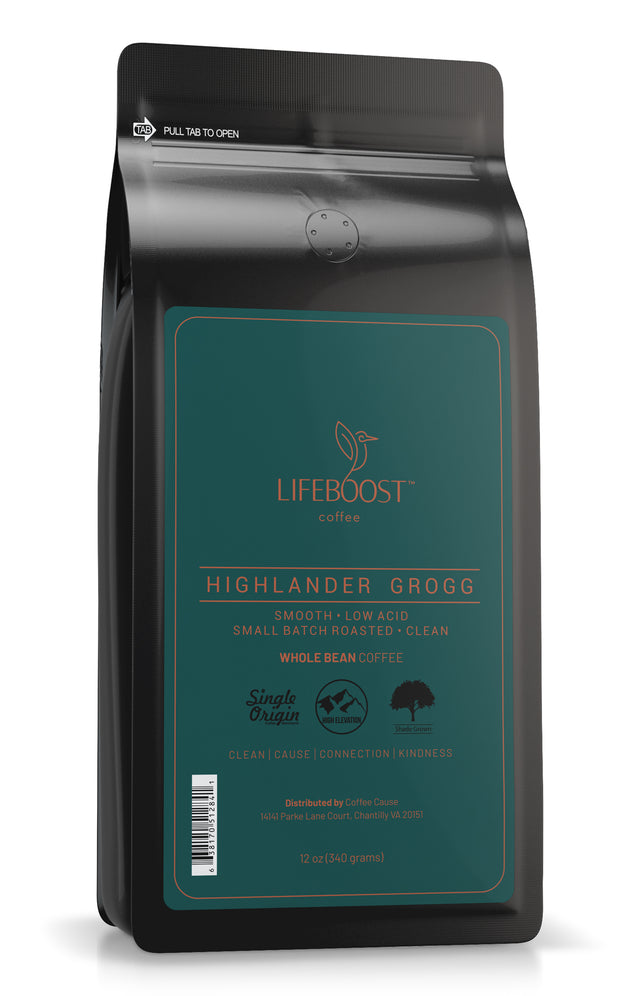 1x Single Origin Specialty, Highlander Grogg - Lifeboost Coffee
