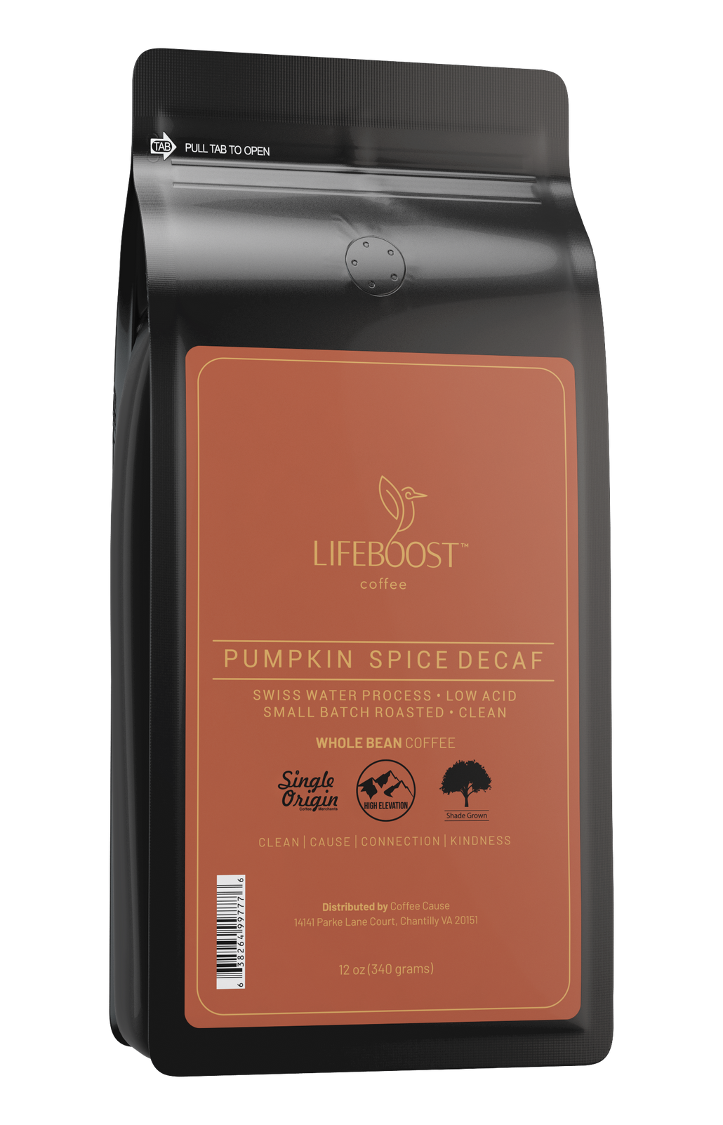 1x Pumpkin Spice Coffee 12 oz Bag