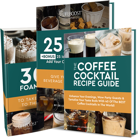 25 Coffee Ice Cube Recipes, 30 Cold And Hot Foam Toppers and 40 Coffee Cocktail Recipes - Digital Recipe Books